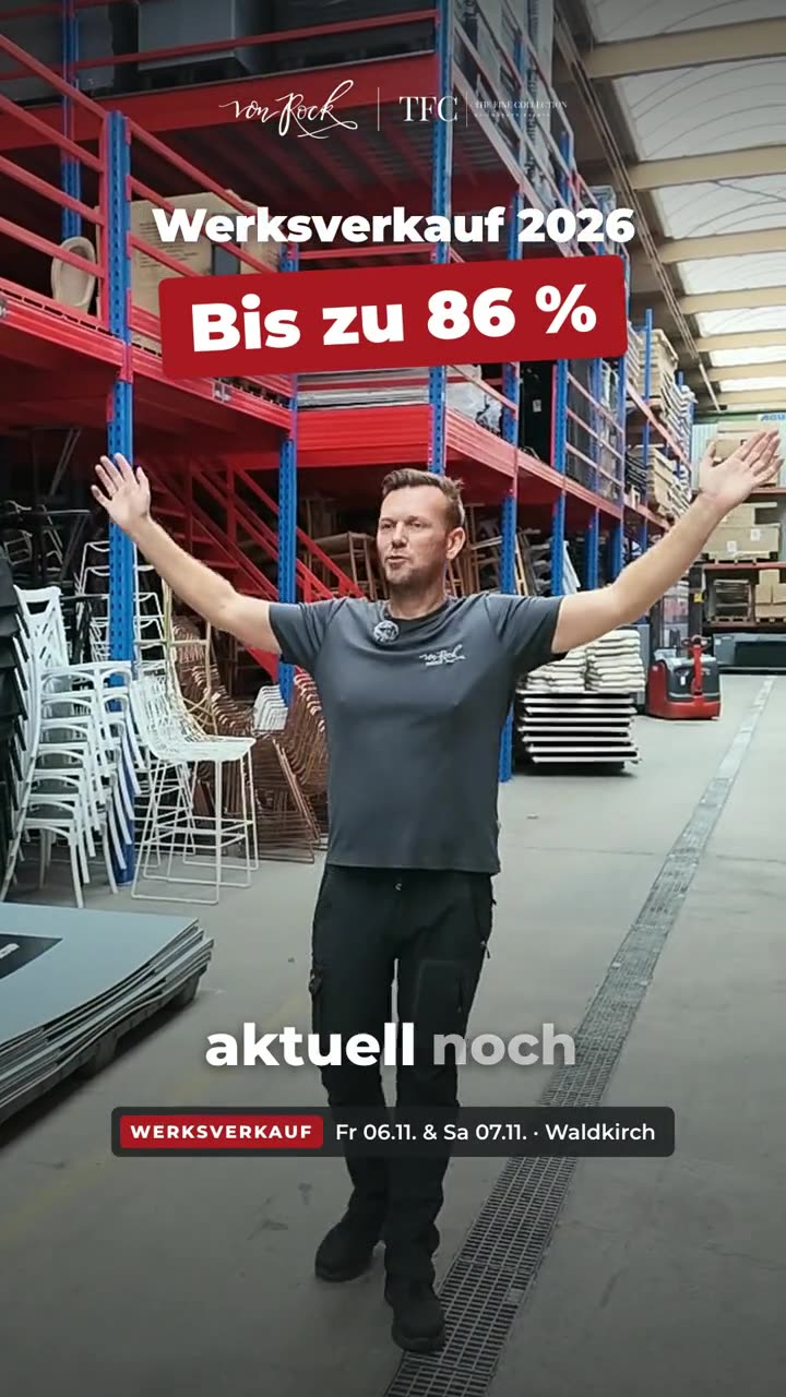 Werksverkauf im Lager